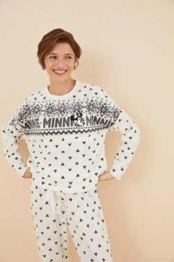 Длинная флисовая пижама Minnie Mouse