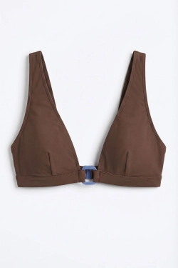 Коричневий топ бікіні халтер