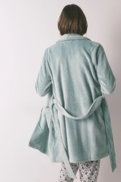 Флісовий халат-міді