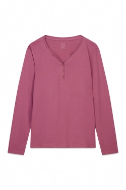 Футболка с длинным рукавом из хлопкового трикотажа