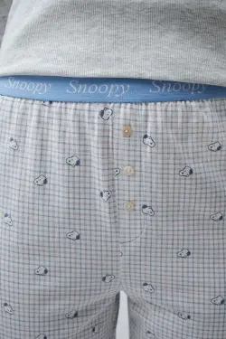 Длинная хлопковая пижама Snoopy