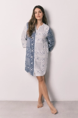 Рубашка-туника с принтом