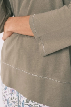 Футболка з рукавами ¾ з бавовни