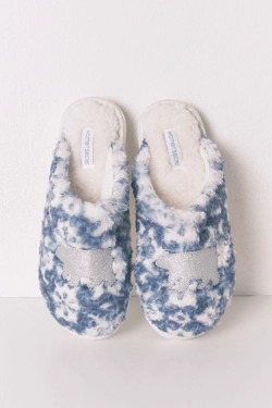 Домашние тапочки из мягкого флиса с нашивкой Медвежонок