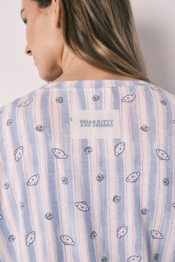 Піжамний комплект трійка у смужку