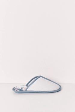 Капці сині з принтом