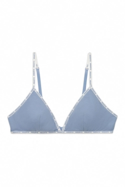 Треугольный бюстгальтер, голубой