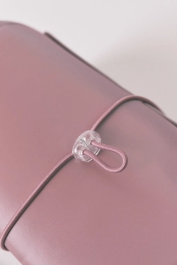 Розовая сатиновая косметичка-органайзер