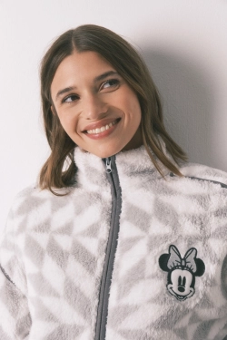 Короткий меховой халат Minnie