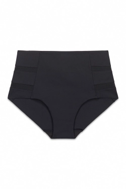 Чорні коригувальні трусики з високою посадкою