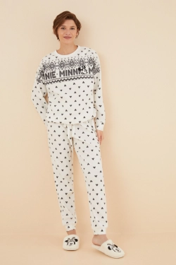 Длинная флисовая пижама Minnie Mouse