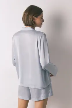 Класична сатинова піжама з шортами