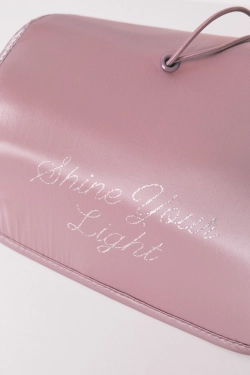 Розовая сатиновая косметичка-органайзер