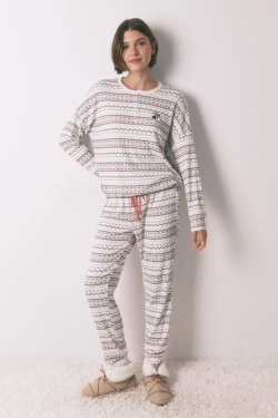 Длинная пижама из теплого мягкого трикотажа Mickey