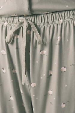 Довга піжама з принтом