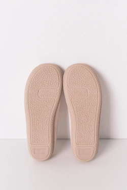 Рожеві велюрові капці