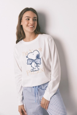 Длинная хлопковая пижама Snoopy