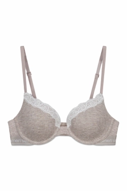 BEAUTIFUL Класичний бавовняний бюстгальтер у рубчик