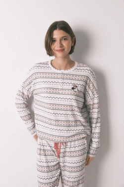 Длинная пижама из теплого мягкого трикотажа Mickey