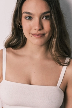 Бежевый хлопковый бюстгальтер-топ в рубчик