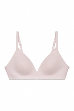 Треугольный бюстгальтер с наполнителем, розовый