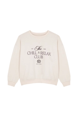 Білий бавовняний флісовий светр