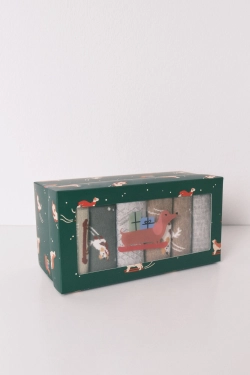 Набор из 6 пар длинных хлопковых носков