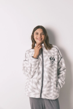 Короткий хутряний халат Minnie