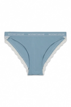 Зелені класичні бавовняні трусики в рубчик