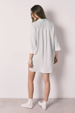 Нічна сорочка у смужку та клітинку Vichy