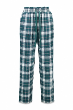 Довгі прямі штани зі 100% бавовняної фланелі