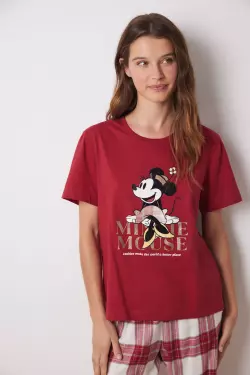 Піжама картата Minnie з бавовни