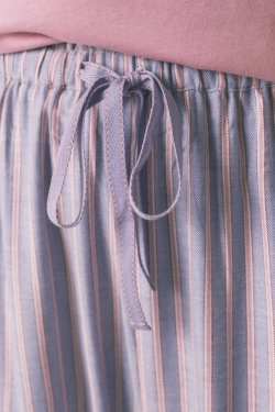 Длинные фланелевые брюки в разноцветную полоску