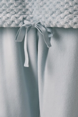 Зелена флісова піжама з орнаментом