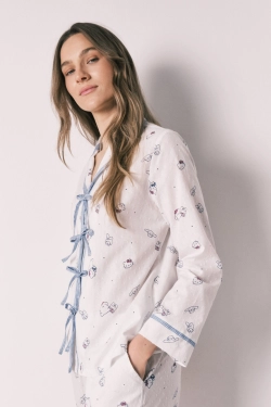 Довга піжама сорочкового типу з бавовни Hello Kitty