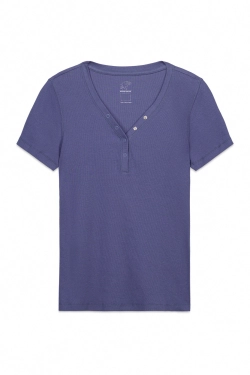 Футболка в рубчик с коротким рукавом