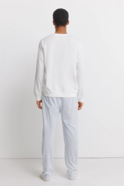 Піжама з бавовни з написом