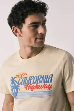 Мужская короткая хлопковая пижама Hotwheels California