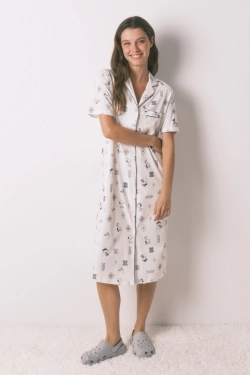 Хлопковая ночная сорочка «Snoopy»