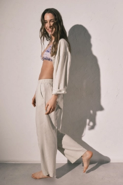 Довгі лляні штани