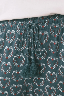 Довгі штани з м'якої тканини з принтом "сердечка"