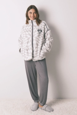 Короткий меховой халат Minnie