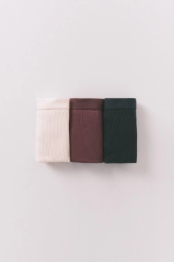 Набор из 3 трусиков-танга в рубчик