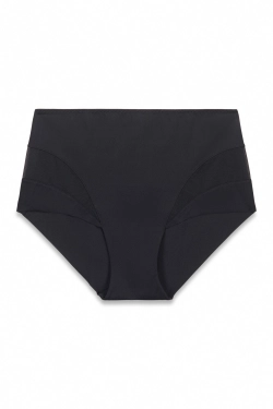 Чорні коригувальні трусики з високою посадкою