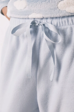 Довга піжама з пухнастого флісу