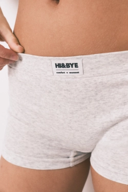 Бесшовные трусы-боксеры серого цвета