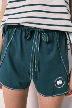 Короткая пижама Hello Kitty в полоску