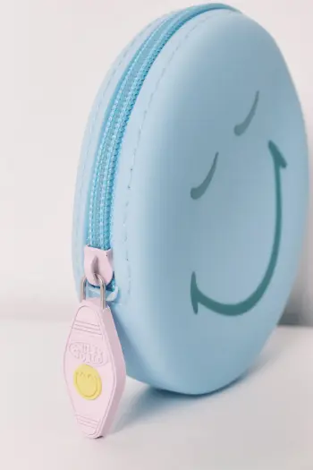 Синий силиконовый кошелек SmileyWorld®