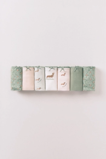 Набір із 7 бавовняних трусиків-танга