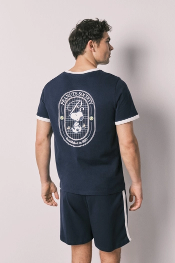 Чоловіча коротка піжама зі 100% бавовни Snoopy
